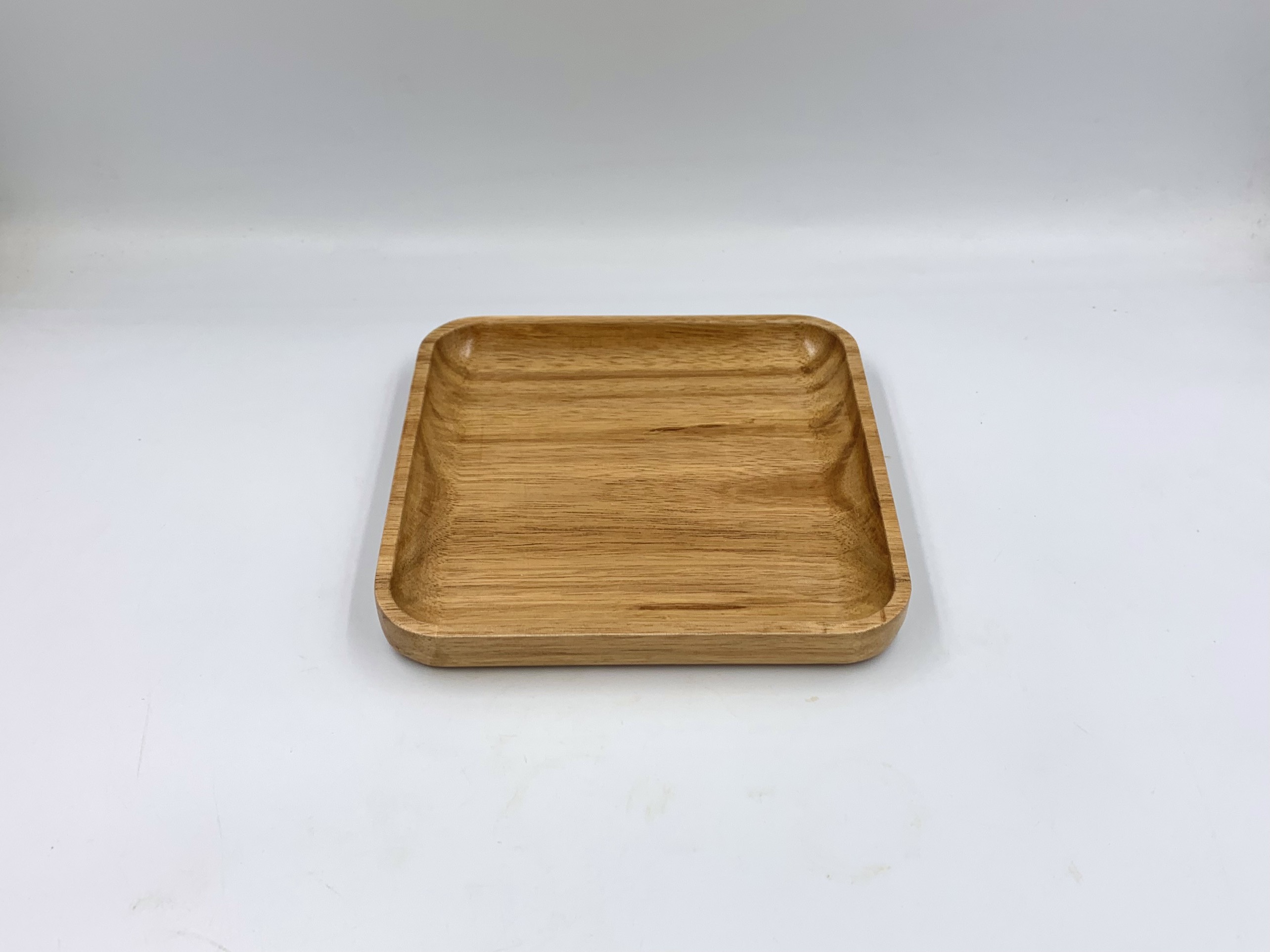 Khay gỗ hình vuông bo góc 17x17x2cm
