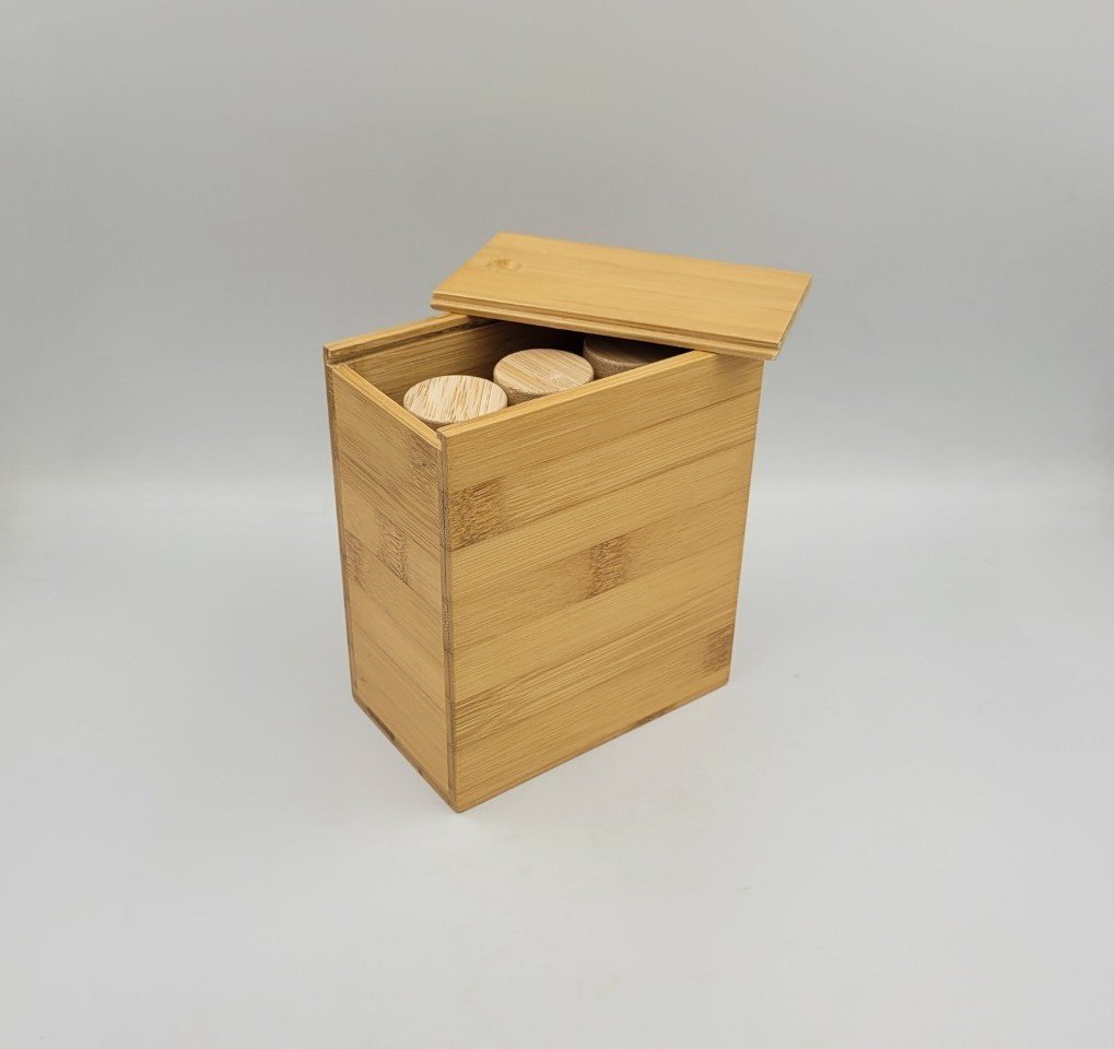 Hộp tre nắp trượt 13x8x15cm