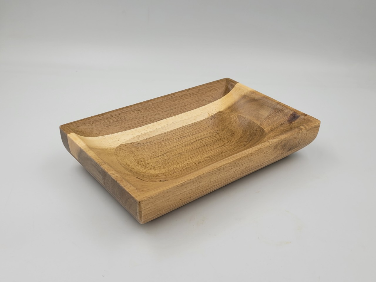 Đĩa gỗ keo hình chữ nhật 20x13x4cm