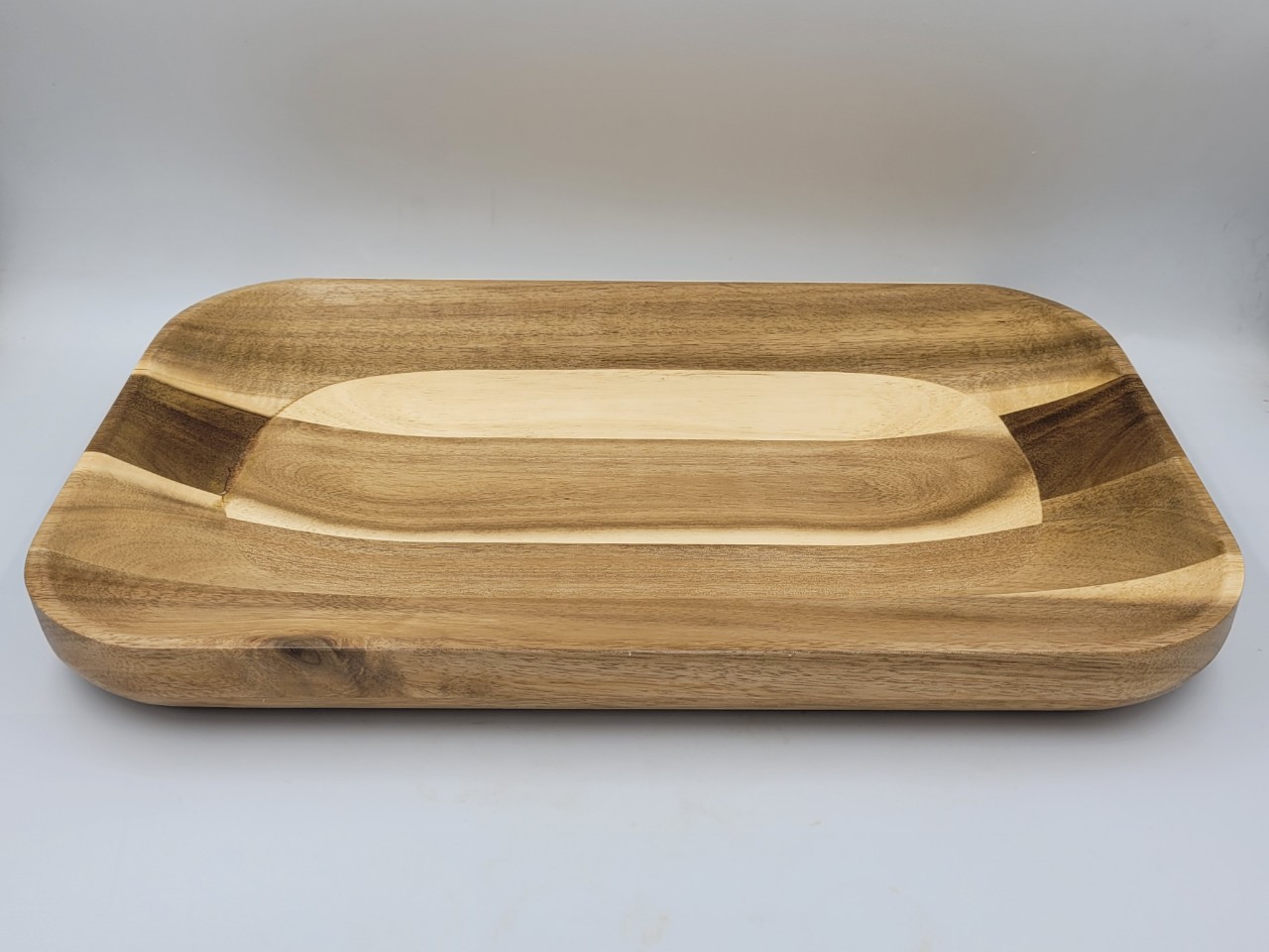 Đĩa gỗ keo hình chữ nhật 40x25x4cm