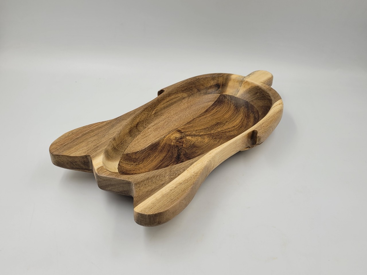 Đĩa gỗ keo hình con rùa  30x15x4cm