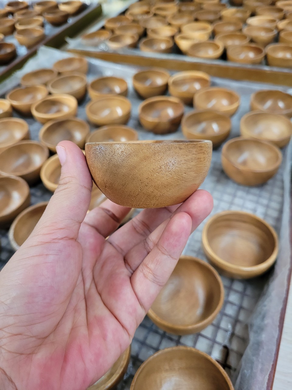 Bát gỗ keo D8H3.5 cm