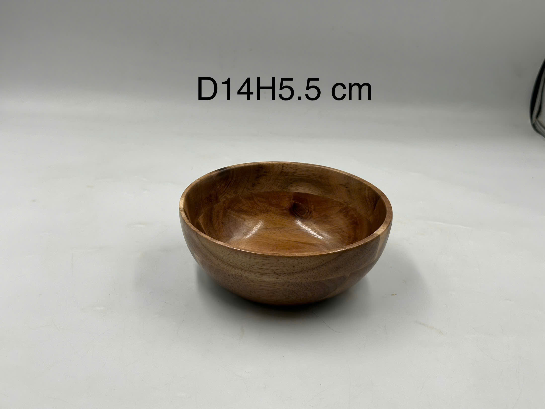 Bát gỗ keo D14H5.5 cm