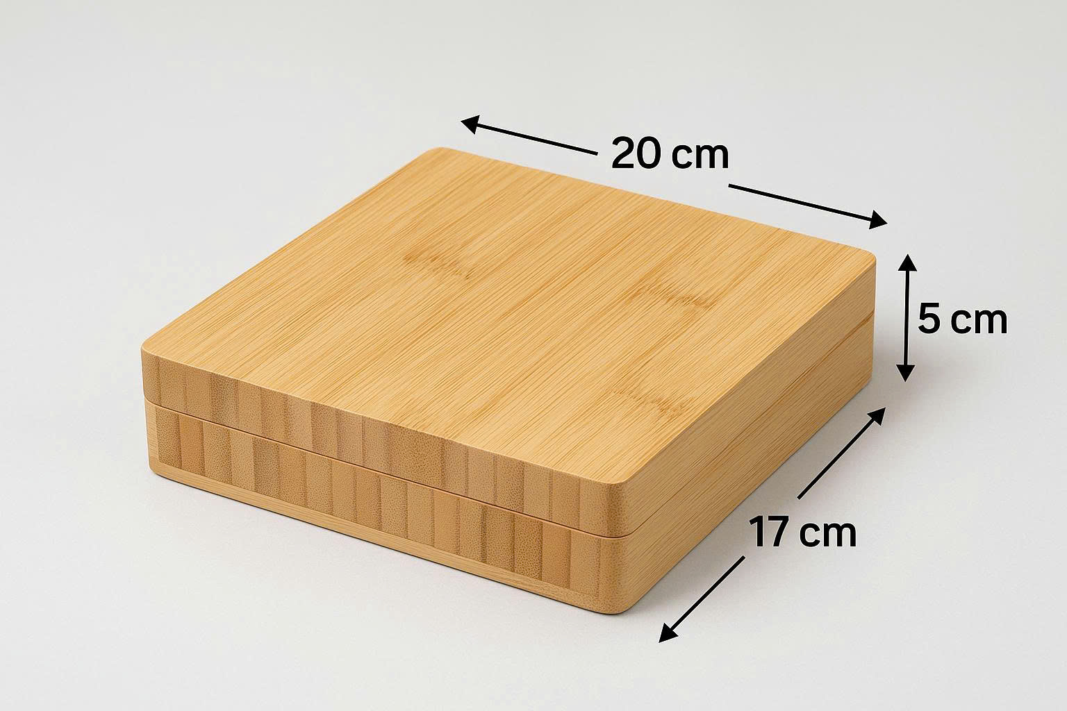 Hộp tre  Kích thước: 20 x 17 x 5 cm
